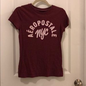 Maroon Aeropostale tee, NWOT